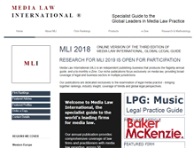 Tablet Screenshot of medialawinternational.com